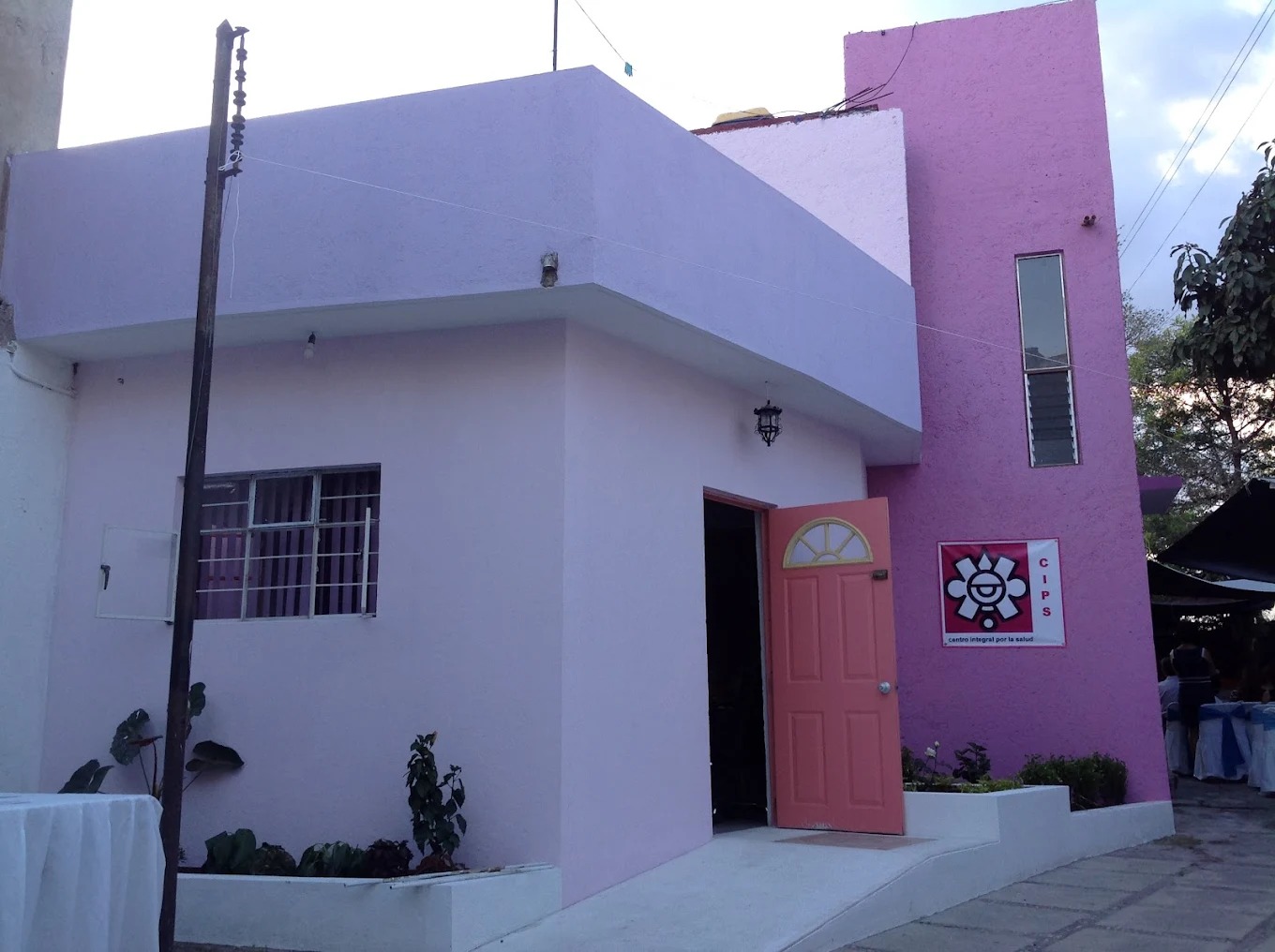 Entrada al centro de salud